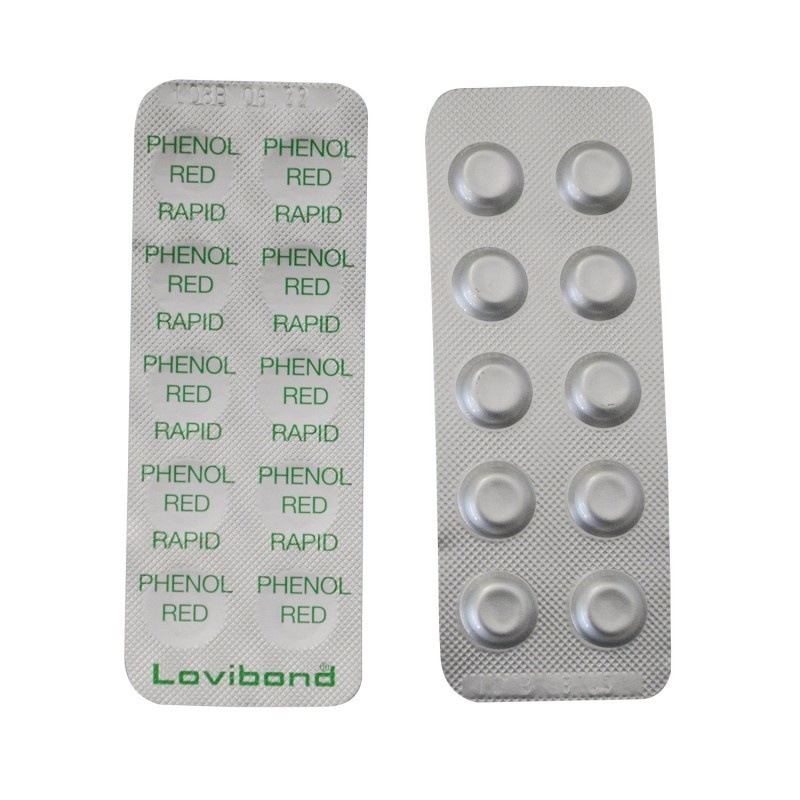 Lovibond pH navulling reagens 10 stuks - Phenol Red