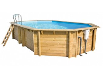 Tropic Houten Zwembad Octo+ 5.10 4.95 x 3.45 x 1.20 meter