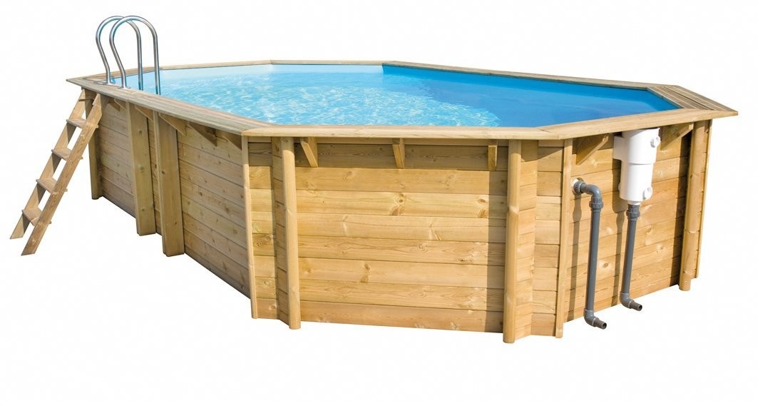 Tropic Houten Zwembad Octo+ 5.10 4.95 x 3.45 x 1.20 meter