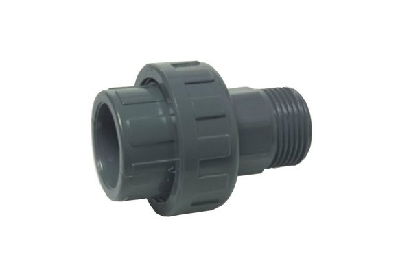 PVC KOPPELING 63mm x 2'' Buitendraad PN10