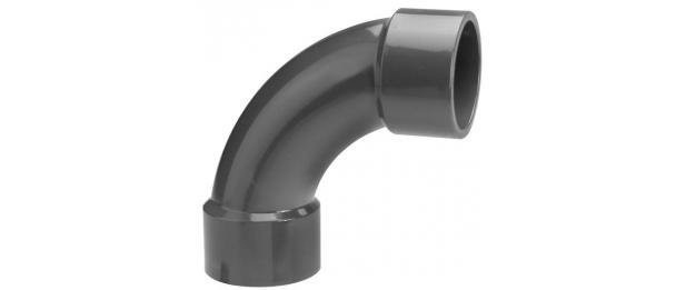 VDL PVC spuitgegoten bocht diverse maten 90° PN 16