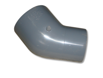 VDL PVC verloopknie diverse maten 45° PN16