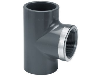 VDL PVC T-stuk RVS Binnendraad PN16 diverse maten