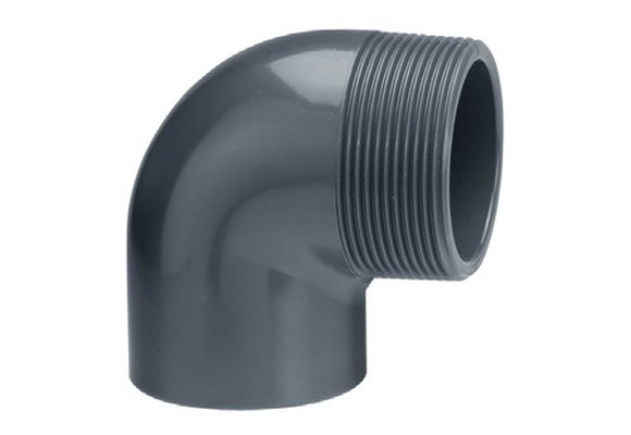 VDL PVC Knie 90° Buitendraad diverse maten