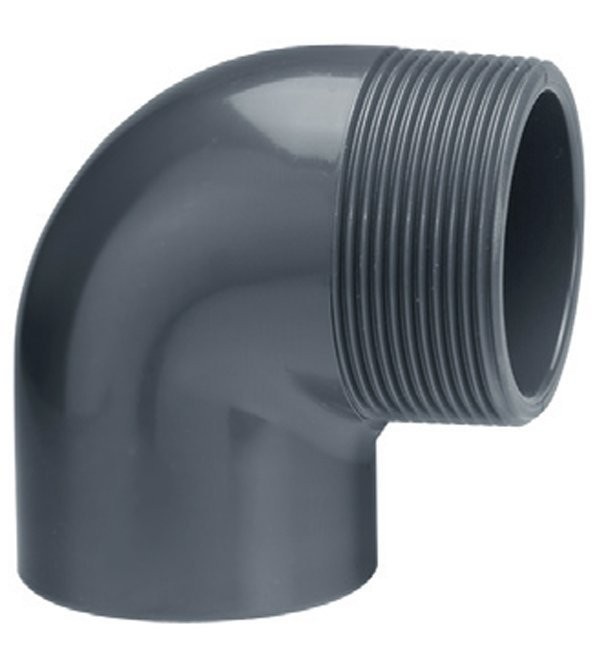VDL PVC Knie 90° Buitendraad diverse maten