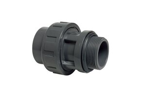 PVC 3/3 Koppeling Pompaansluiting 50 mm x 1½" buitendraad