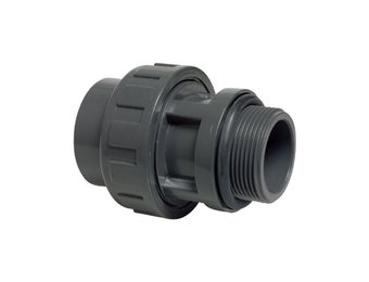 PVC 3/3 Koppeling Pompaansluiting 50 mm x 1½" buitendraad