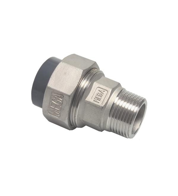 Profec PVC-RVS Overgangs Koppeling buitendraad diverse maten