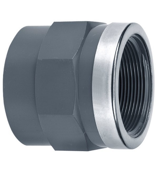 VDL PVC Draadsok met RVS ring diverse maten PN16