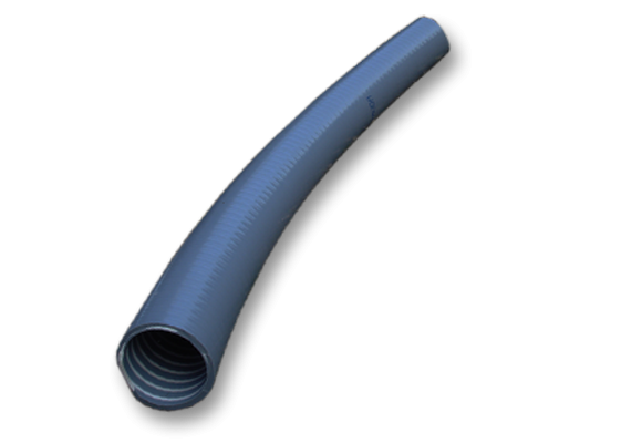 PVC Spiraalslang grijs 63 mm 5 bar