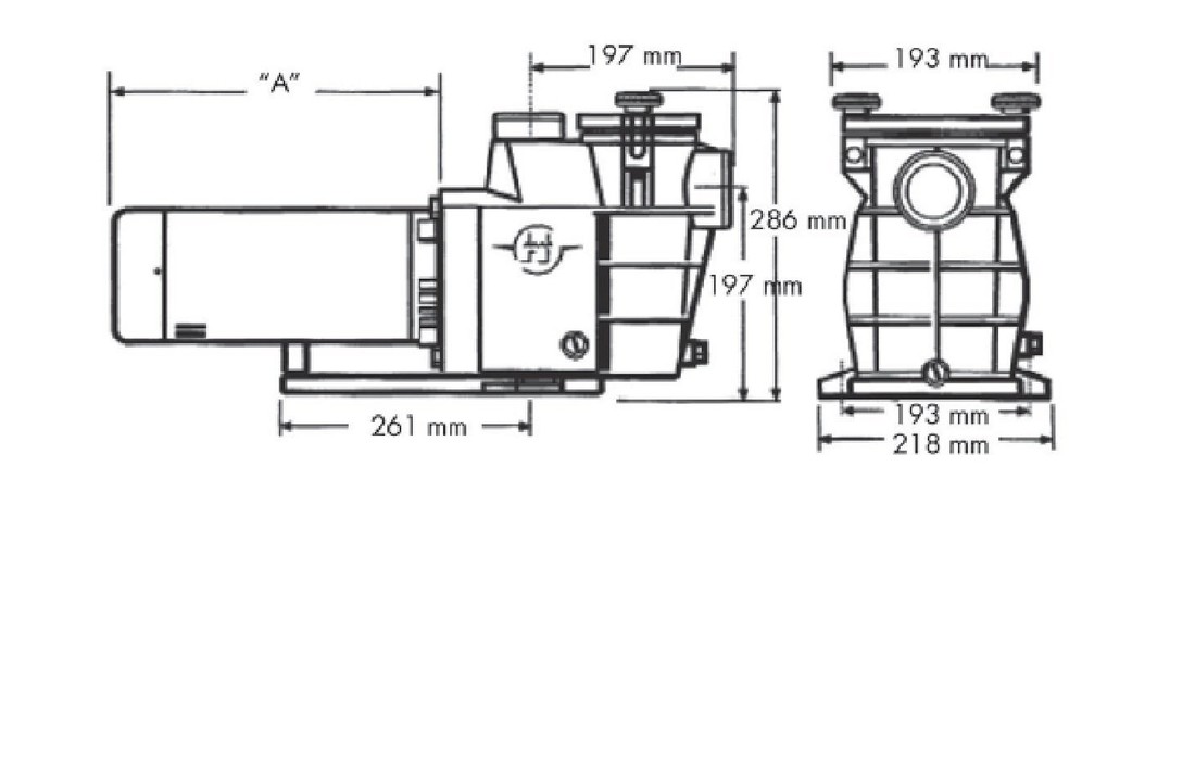 Hayward Superpool zwembadpomp 230v 17m3 - 1,5pk