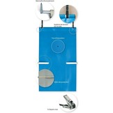 Easy Light Veiligheids Zwembad Afdekking Blauw/Ivoor