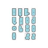 Zomerafdekking Quatro 400 micron Blauw/Zwart - B vorm