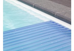 Roldeck PVC50 Lamellen transparant blauw