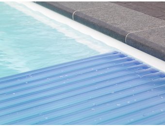 Roldeck PVC50 Lamellen transparant blauw