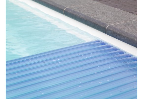 Roldeck PVC50 Lamellen transparant blauw