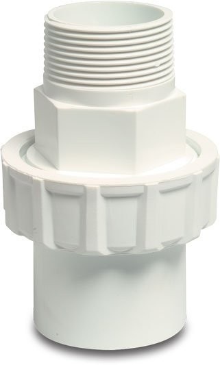 Verbindingskoppeling wit 1 1/2" x 1 1/2" 10 bar