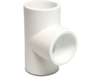 T-stuk 90° wit 1 1/2" 16 bar