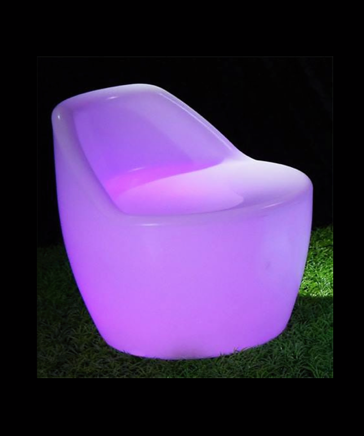 Lichtgevende RGB LED Stoel met Zithoogte 55cm Zwemland.nl Zwemland