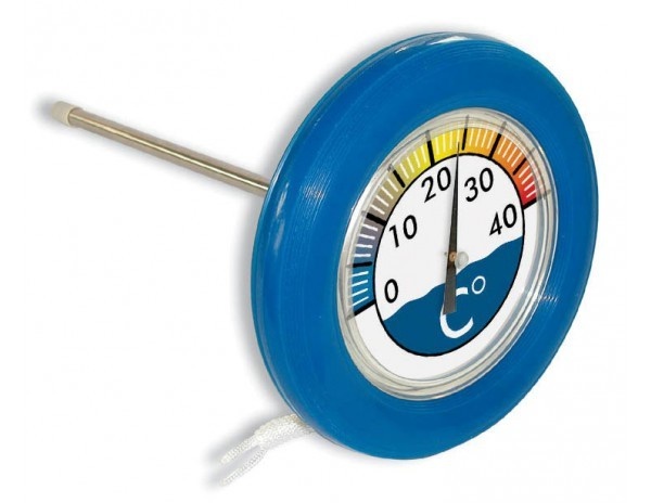 Poolstyle Thermometer Drijvend Rond