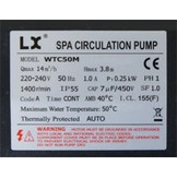 LX WTC50M circulatiepomp voor Jacuzzi spa en bubbelbad 0,33pk