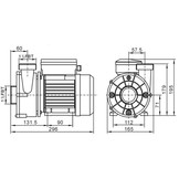 LX WTC50M circulatiepomp voor Jacuzzi spa en bubbelbad 0,33pk