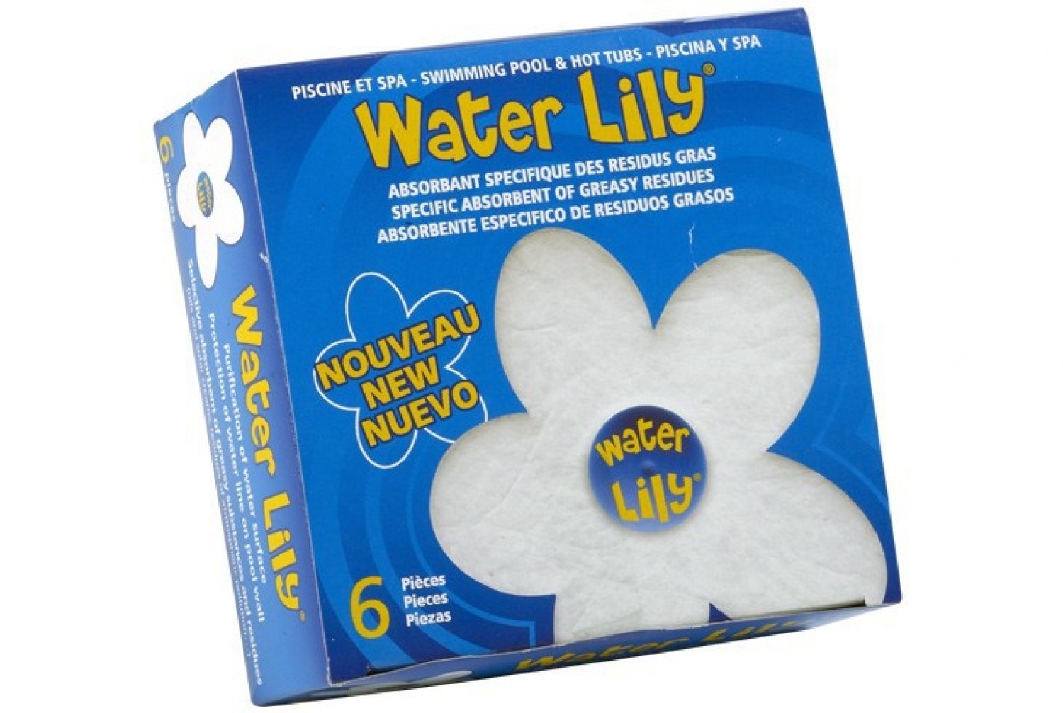 Water Lily Spons Doos met 6 Stuks