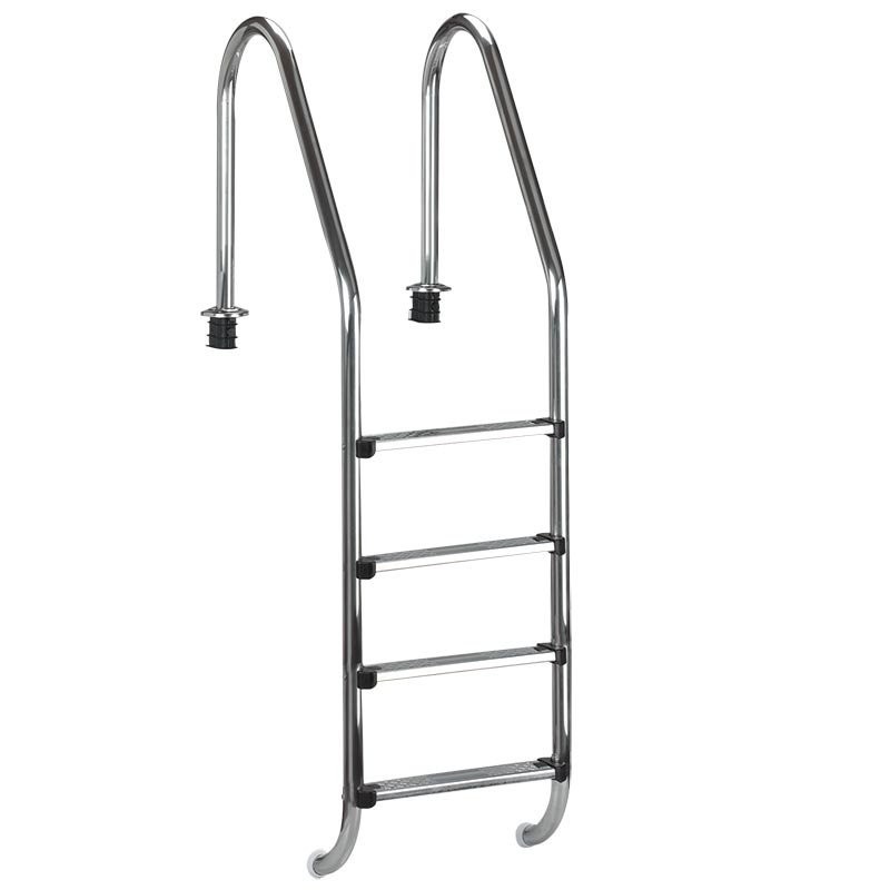 Wijd Model Zwembadtrap 4-treden AISI-316