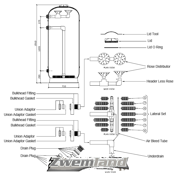 Lacron en Starline  Filter Kaarsen Set voor 30" Half Hoog Filters