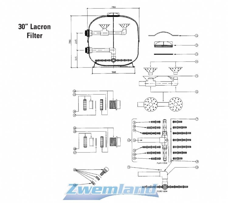 Lacron en Starline  Filter Kaarsen Set voor 30" Filters