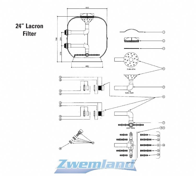 Lacron en Starline Filter Kaarsen Set voor 24" Filters