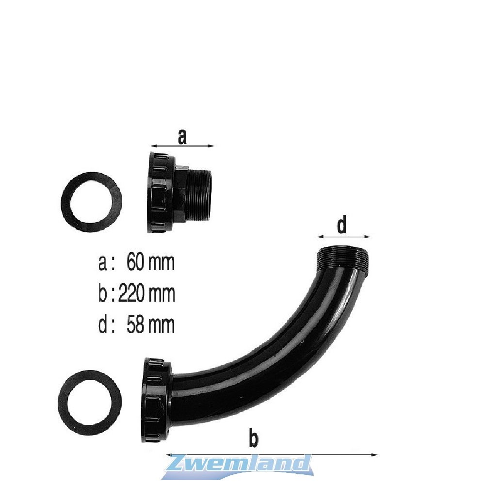 Lacron en Starline Koppel Set Voor Zandfilter naar 6-Weg Klep 30"en 36"