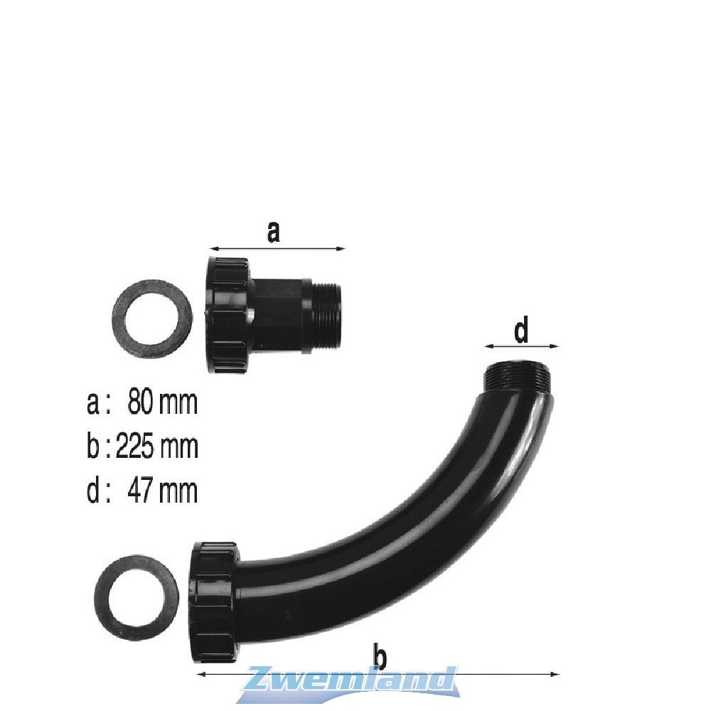 Lacron en Starline Koppel Set Voor Zandfilter naar 6-Weg Klep 16"