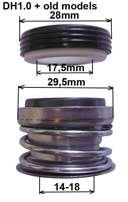 LX DH 1.0  Spa Pomp Seal Set