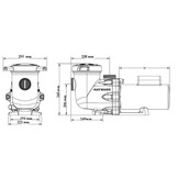Hayward TriStar zwembadpomp 32,5m3/h -230V – 2,20KW