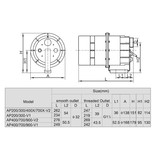 LX AP400 Lucht Pomp Blower voor Jacuzzi, spa en bubbelbad