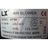 LX AP700 Lucht Pomp Blower voor Jacuzzi, spa en bubbelbad
