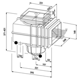 MTS Skimmer V20  voor beton zwembaden - diverse kleuren