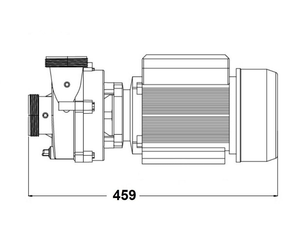 Balboa Niagara 2hp 2-spd Massage Pomp