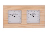 Combi Thermo Hygrometer vierkant Pine