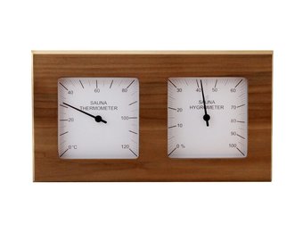 Combi Thermo Hygrometer vierkant Ceder