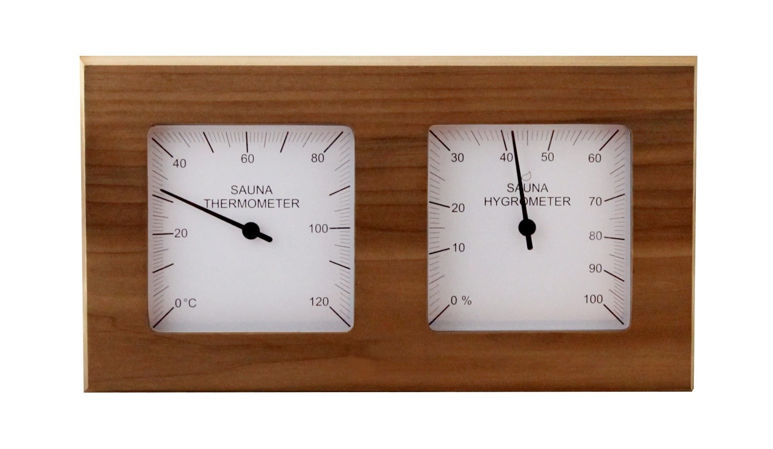 Combi Thermo Hygrometer vierkant Ceder