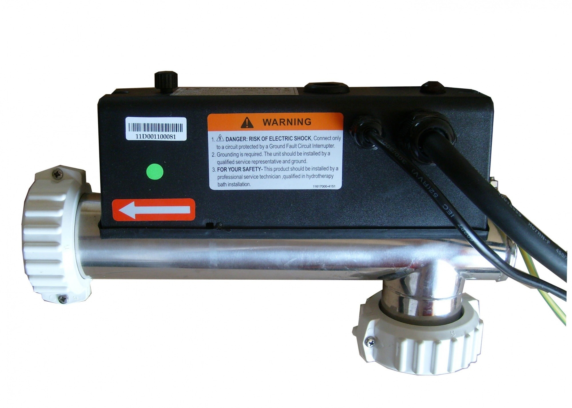 LX H30-R2 3.0KW 1.5 inch Spa heater (L-Vorm)