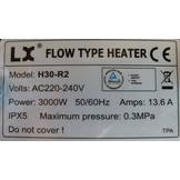 LX H30-R2 3.0KW 1.5 inch Spa heater (L-Vorm)