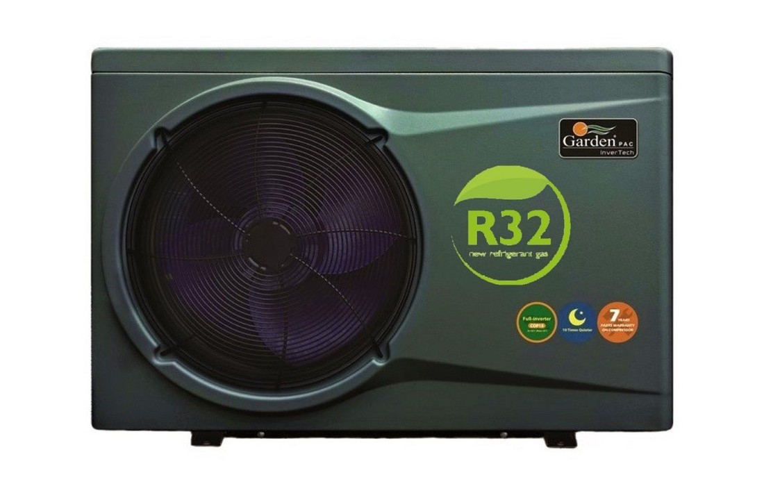 Garden Pac Inverter R32 27kW 380v 65-120m3 Zwembad Warmtepomp