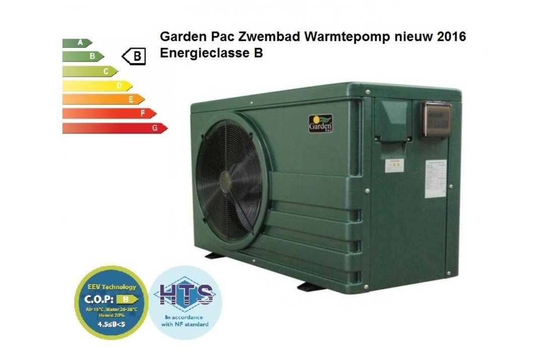 Garden Pac Inverter R32 27kW 380v 65-120m3 Zwembad Warmtepomp