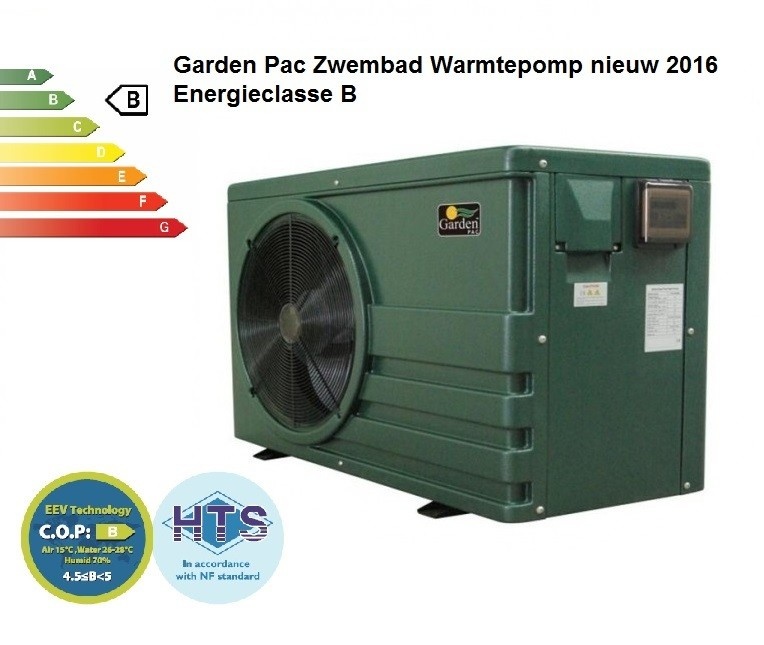 Garden Pac Inverter R32  27kW 380v 65-120m3 Zwembad Warmtepomp