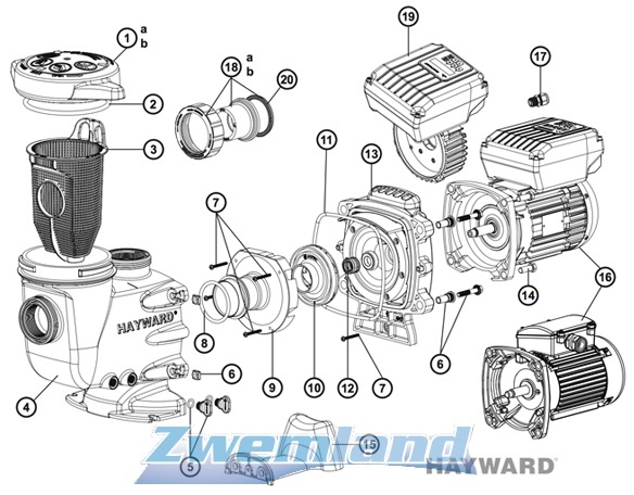 Hayward Max Flo II Pomp Deksel SPX2700DLS
