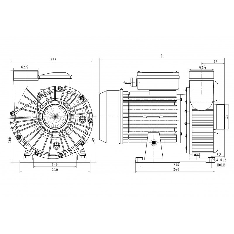 Jet Vag Jetstreampomp 3PK 400V 80m3 per uur