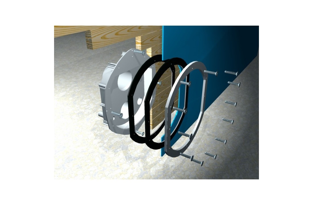 New en Lum Jet Vag Inbouwdeel voor beton, RVS, hout, alu baden